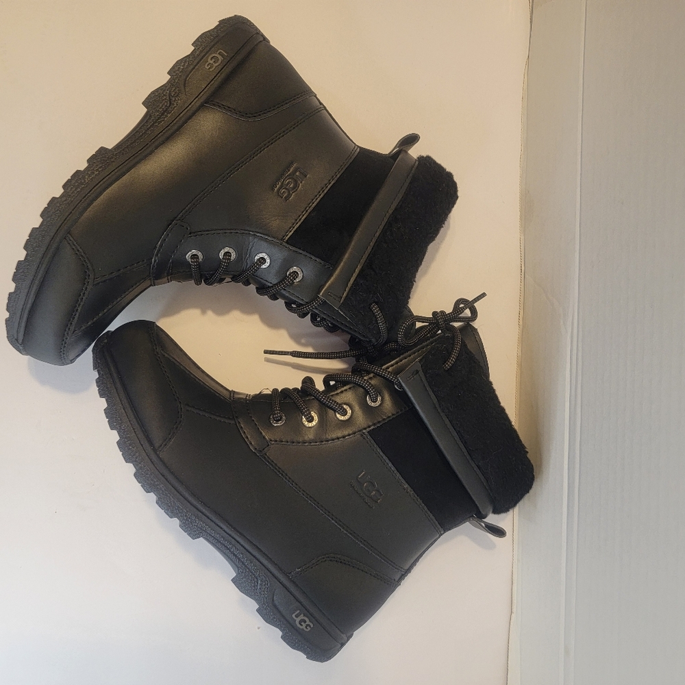 KIDS UGG BUTTE II CWR BLACK SUEDE WATERPROOF DUCK BOOT SZ6 - Picture 9 of 13